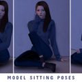 sims 4 model sitting poses near the wall
