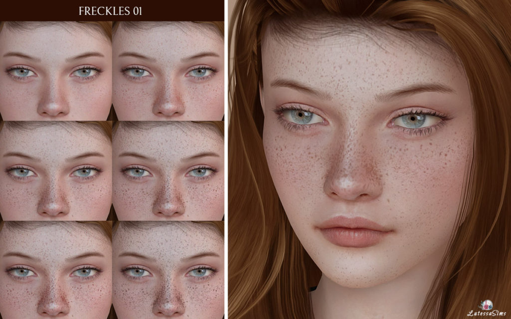 sims 4 freckles cc