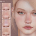 sims 4 lipstick and lovely cheeks and nose blush