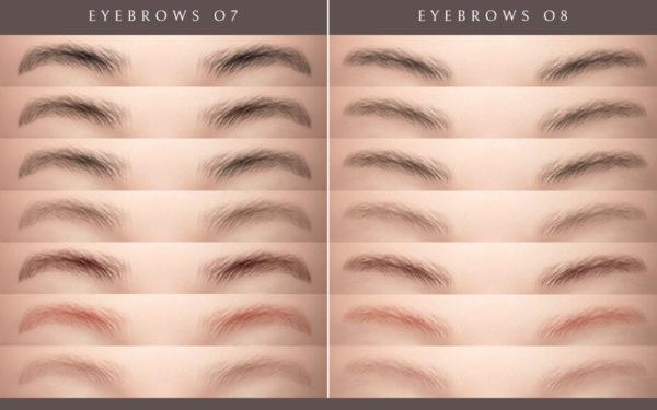 sims 4 eyebrow set