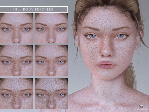 sims 4 full body freckles cc