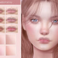 sims 4 natural lipstick and cute blush