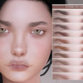 sims 4 wide eyebrows cc for female and male