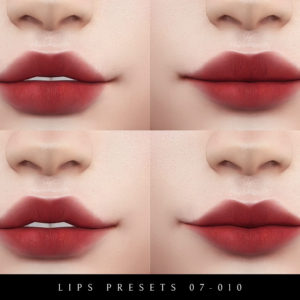 sims 4 female lips presets