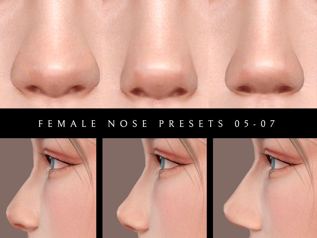 sims 4 female nose presets