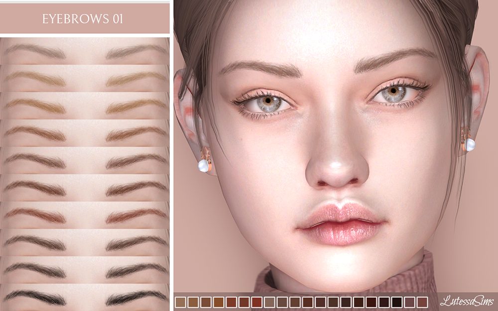 Sims 4 eyebrows 01