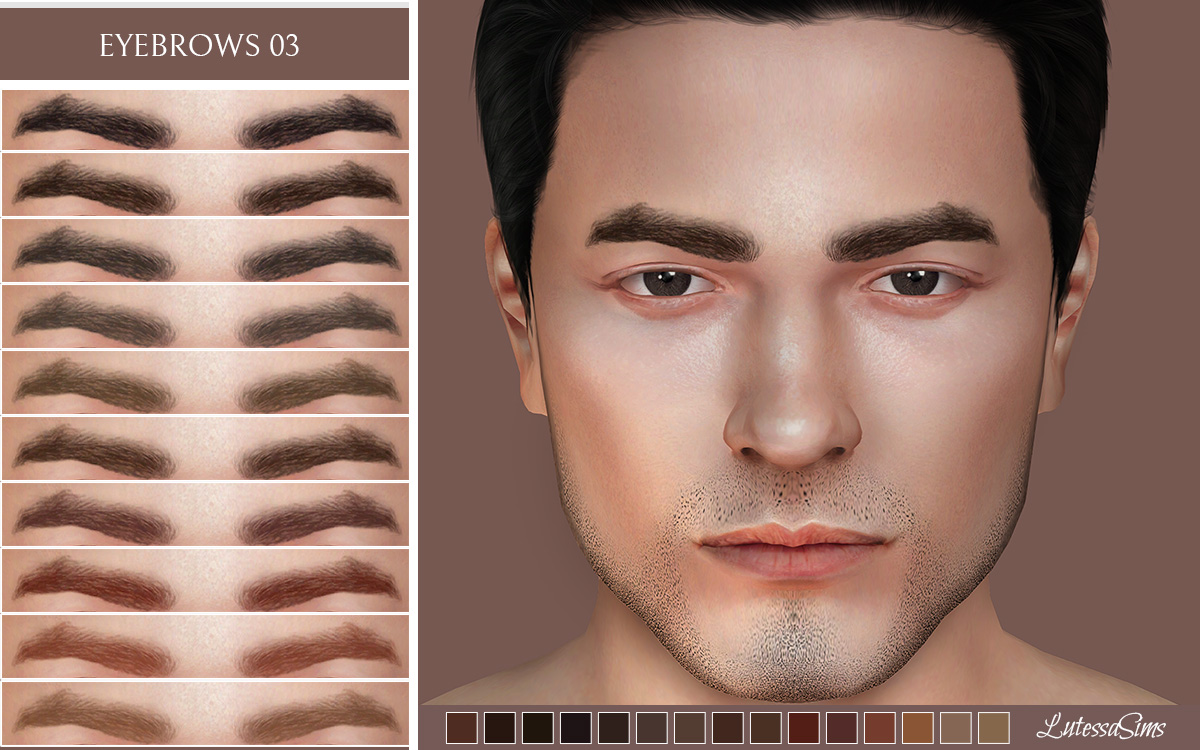 sims 4 male eyebrows