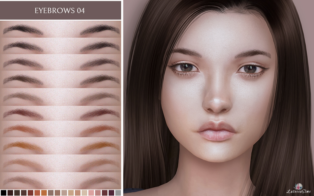 sims 4 eyebrows for female