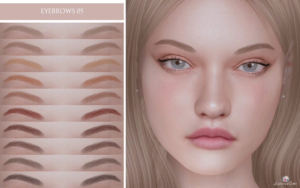sims 4 eyebrows cc for female