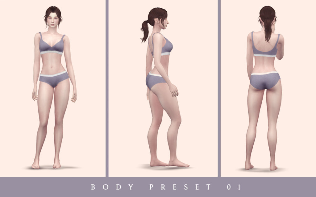 sims 4 female body preset