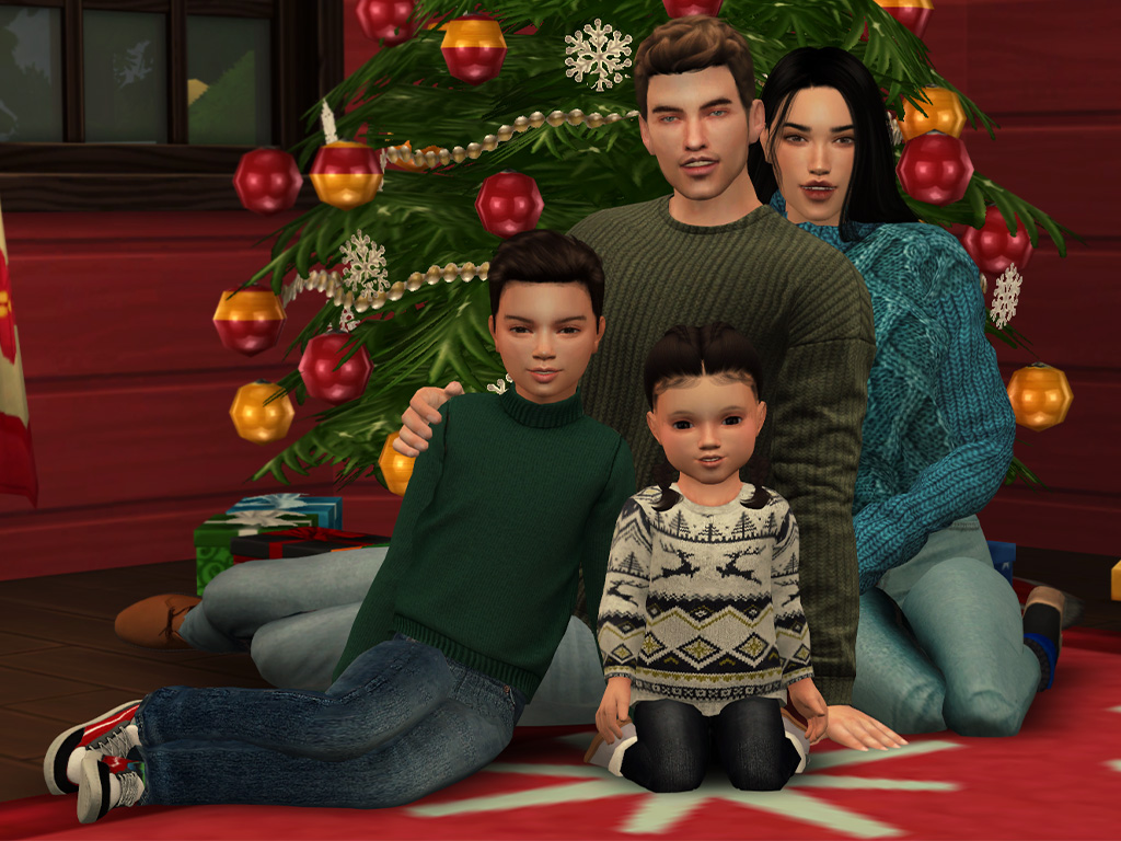 Christmas Family Portrait Poses – LutessaSims