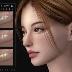 sims 4 stars stud earrings