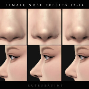 sims 4 female nose presets