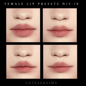 sims 4 female lip presets