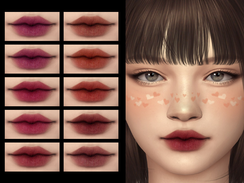sims 4 valentine's day lipstick