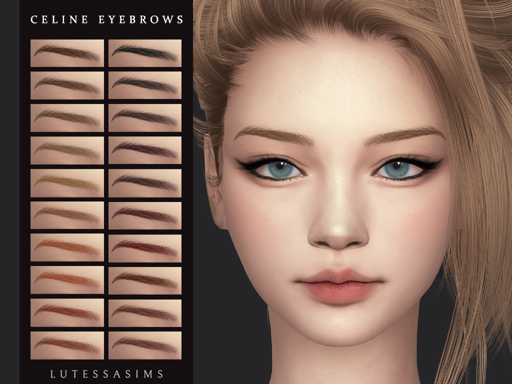 sims 4 arched eyebrows cc