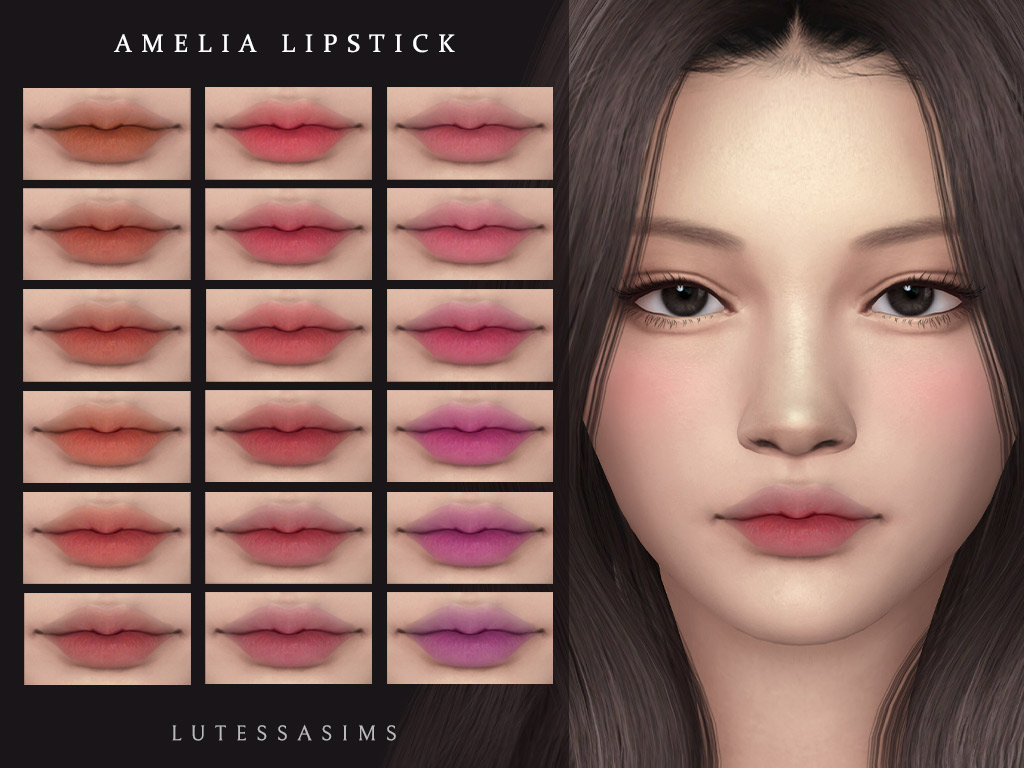 sims 4 soft bright lipstick cc