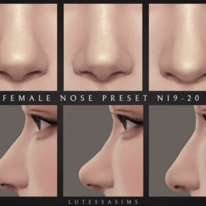 sims 4 female nose presets